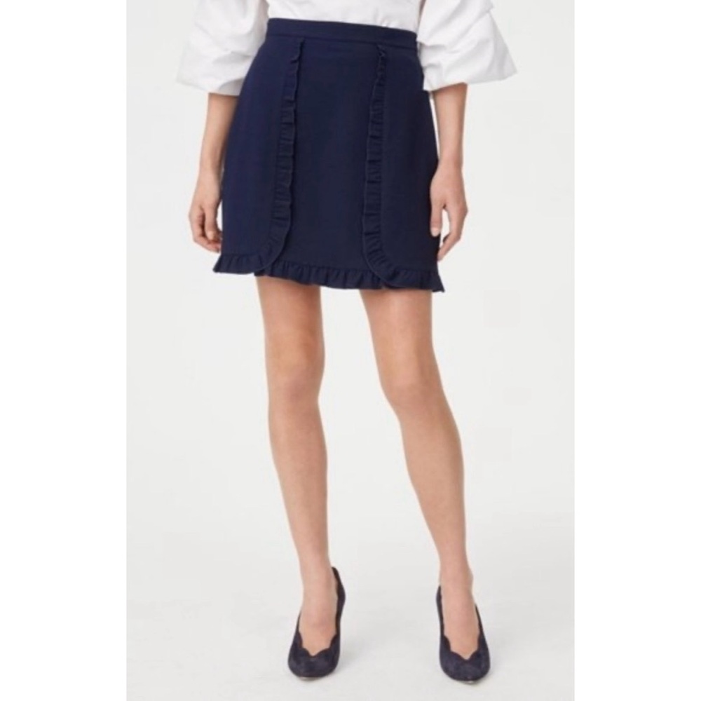 Club Monaco Ruffle Mini Skirt - Picture 2 of 7